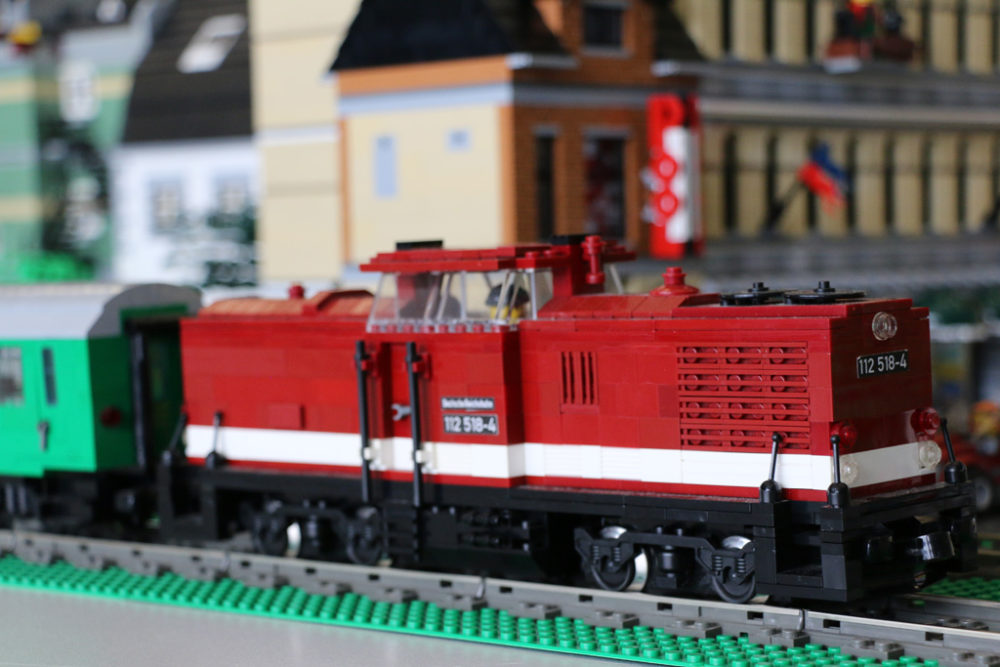 Lego Eisenbahnanlage Steinigen Zug Layout Mit Ddr Anleihen