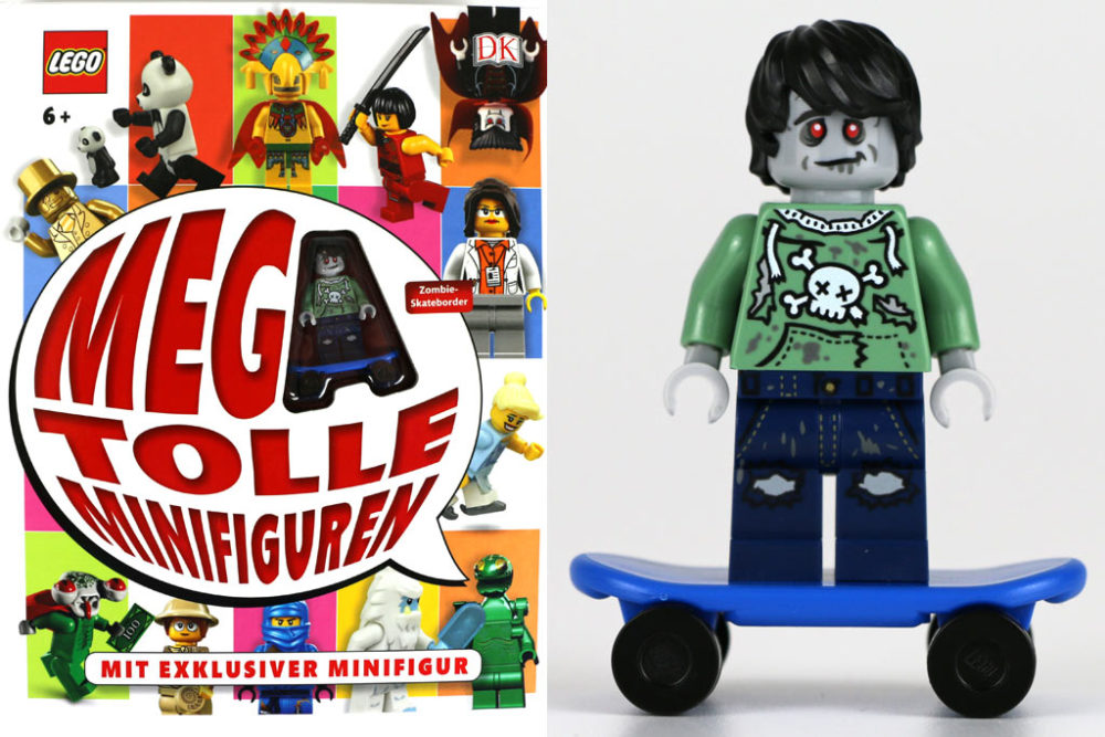 inklusive Minifigur Zombie-Skateboarder Fachbuch LEGO® Mega-tolle Minifiguren 