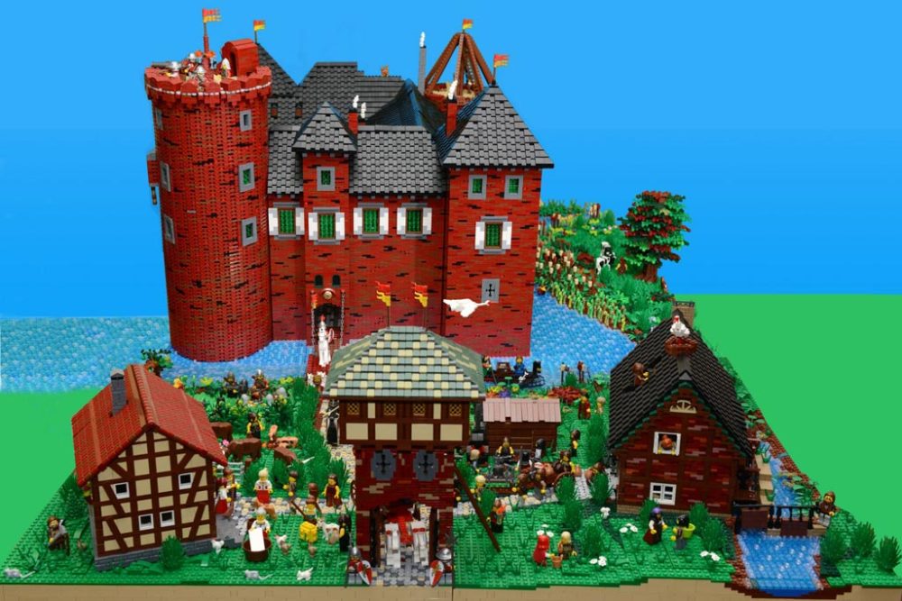 Lego Burg MOC: Castrum Ude – steinige Festung am 