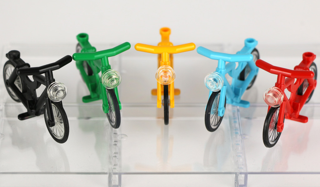 NEUWARE 4 x rotes Fahrrad LEGO ®  4 rote Fahrräder 