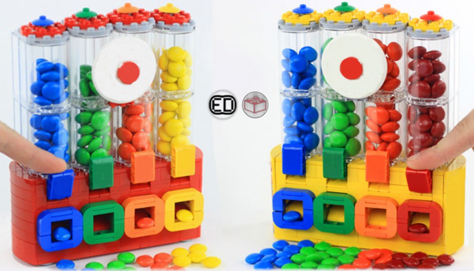 LEGO MOC M&M’s Chocolate Candy Dispenser SchokolinsenSpender