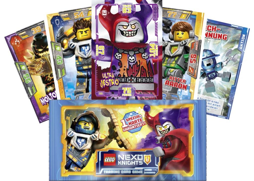 LEGO 20x Booster Packs Nexo Knights Trading Card Game Serie 2 = 100 Karten NEU