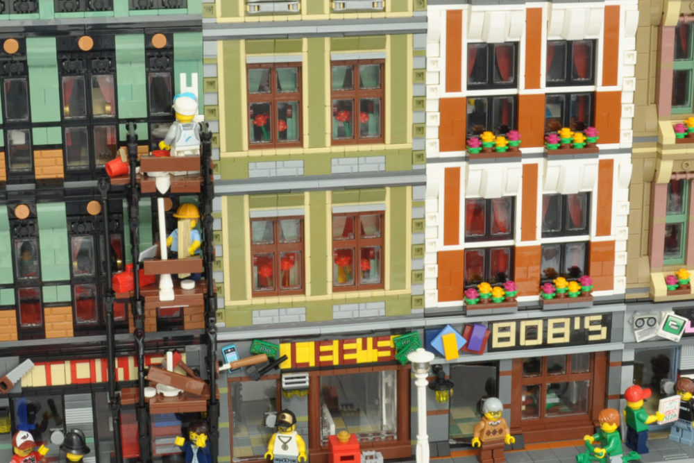PDF Anleitung Instruction MOC Modular Appartements Haus aus Lego Steinen