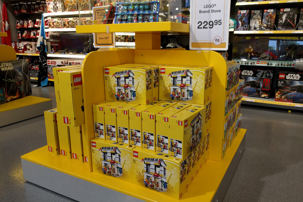 LEGO Store im LEGOLAND Billund im freien Verkauf | zusammengebaut
