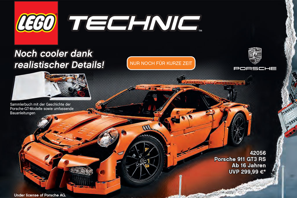 LEGO® Technic 42056 Porsche 911 GT3 RS Nur Bauanleitung 