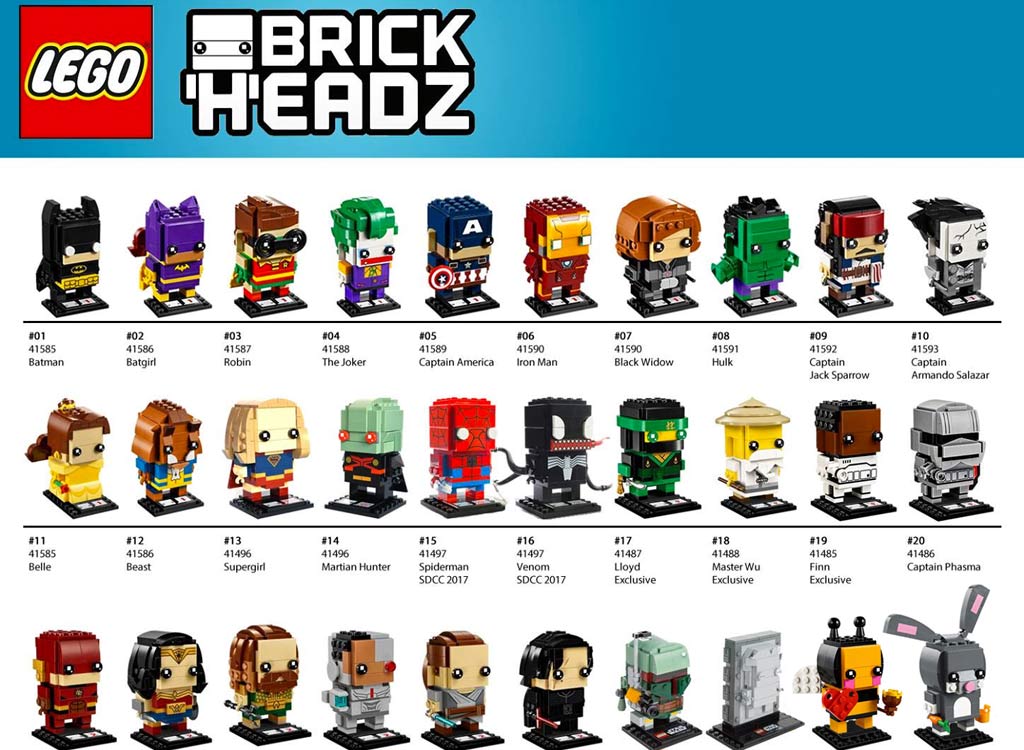 LEGO BrickHeadz: Übersicht aller Figuren zusammengebaut