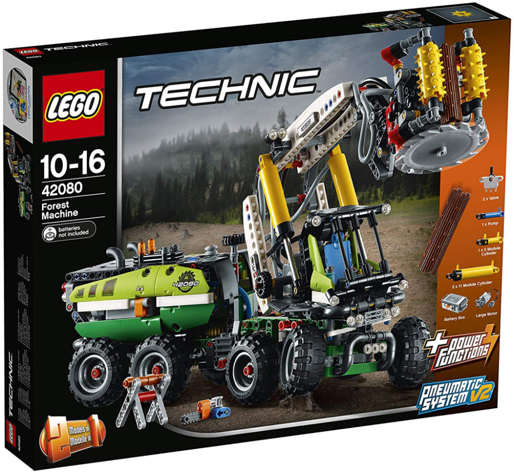 lego-technic-harvester-forstmaschine-42080-box-2018 zusammengebaut.com