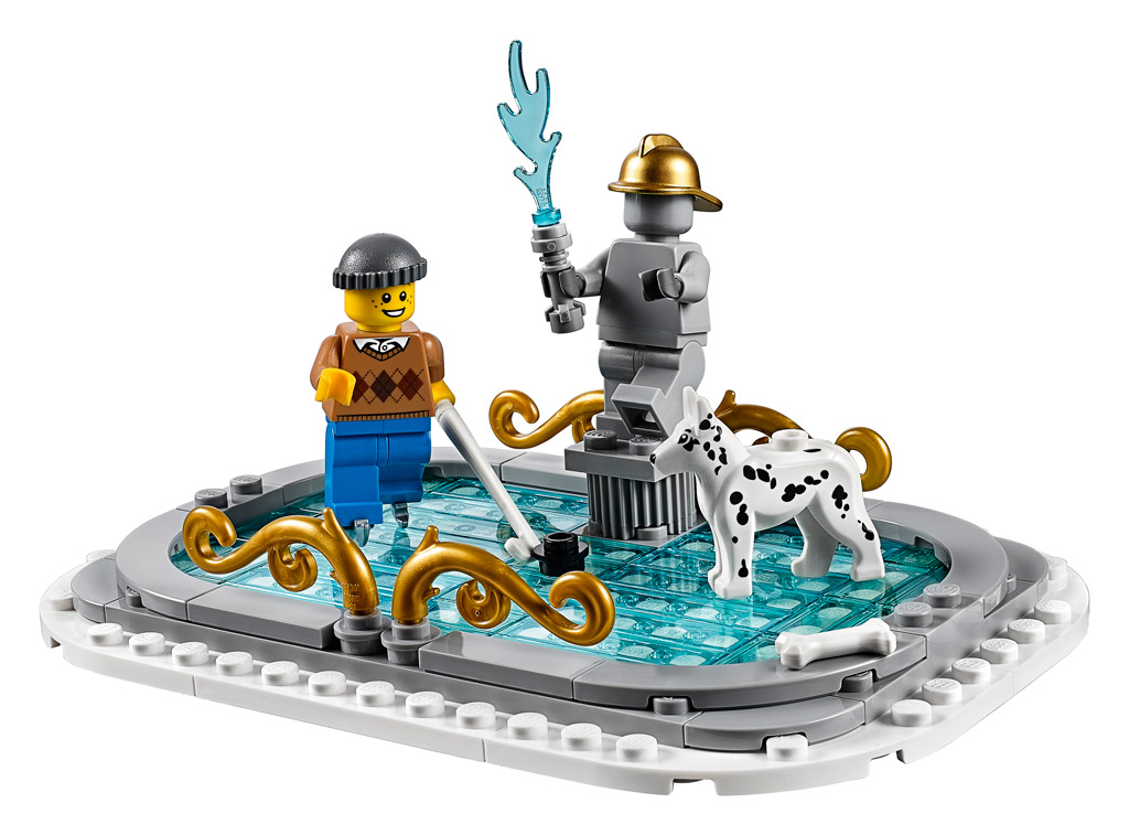 LEGO® Minifigur aus dem Set 10263 Winterliche Feuerwache Baby mit Elch-Pulli 