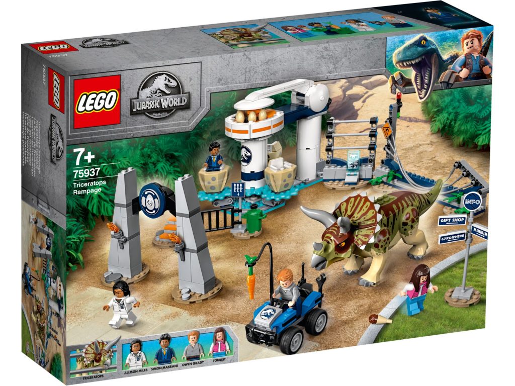 lego-jurassic-world-legend-of-isle-nublar-triceratops-rampage-75937-box-2019 zusammengebaut.com