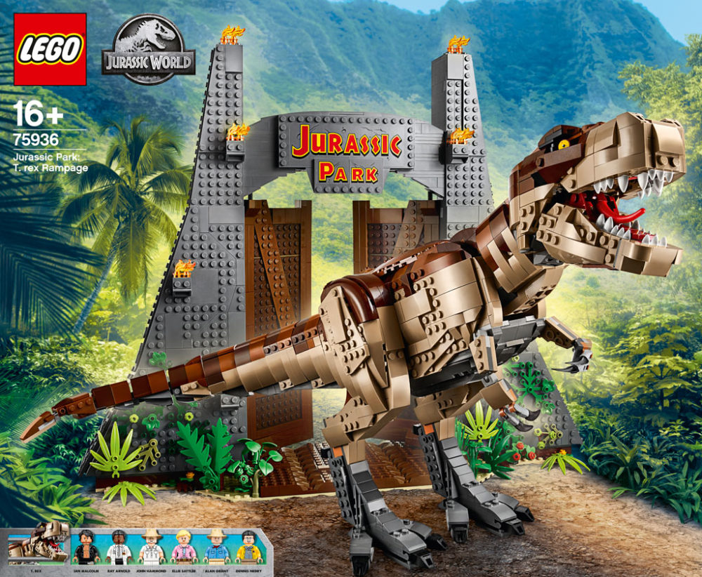 lego-jurassic-park-t-rex-rampage-75936-2019-front zusammengebaut.com