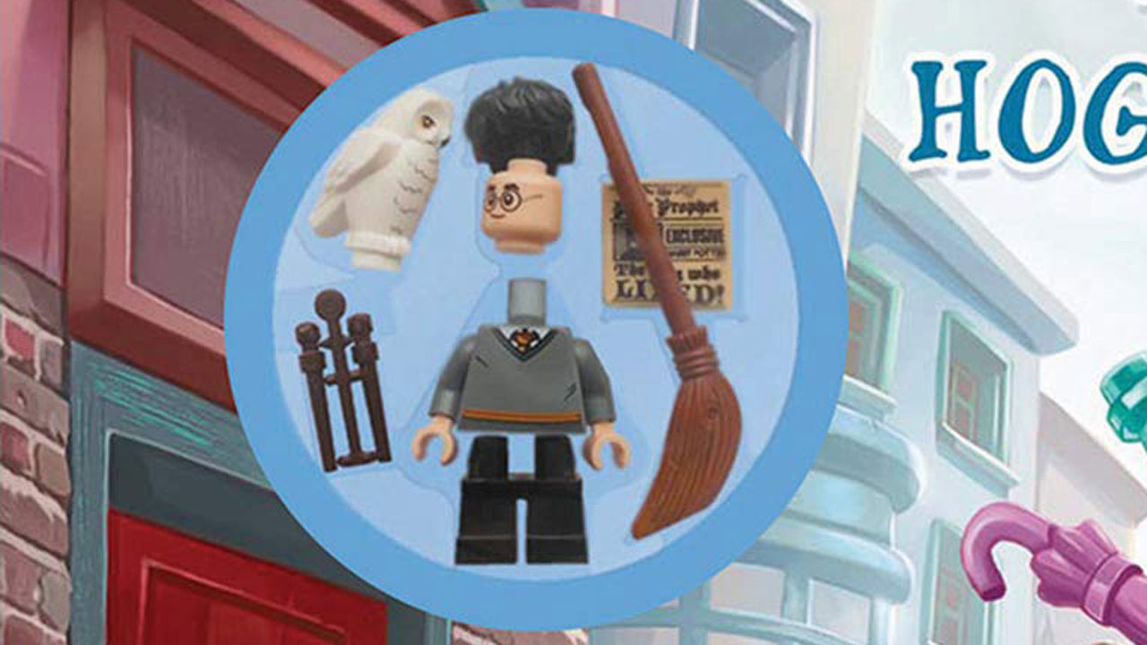 Lego Harry Potter mit Besen & Eule Hedwig neu & im Blister 