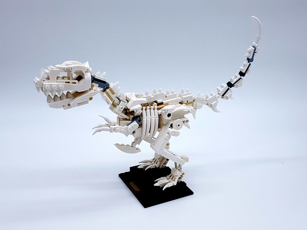 PDF Anleitung MOC Dinosaurier Skelett eines Pteranodon aus Lego Steinen 