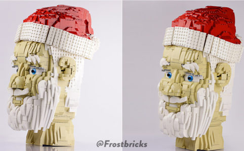 Santas Head by Kale Frost