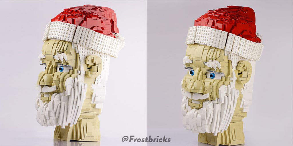 Santas Head by Kale Frost