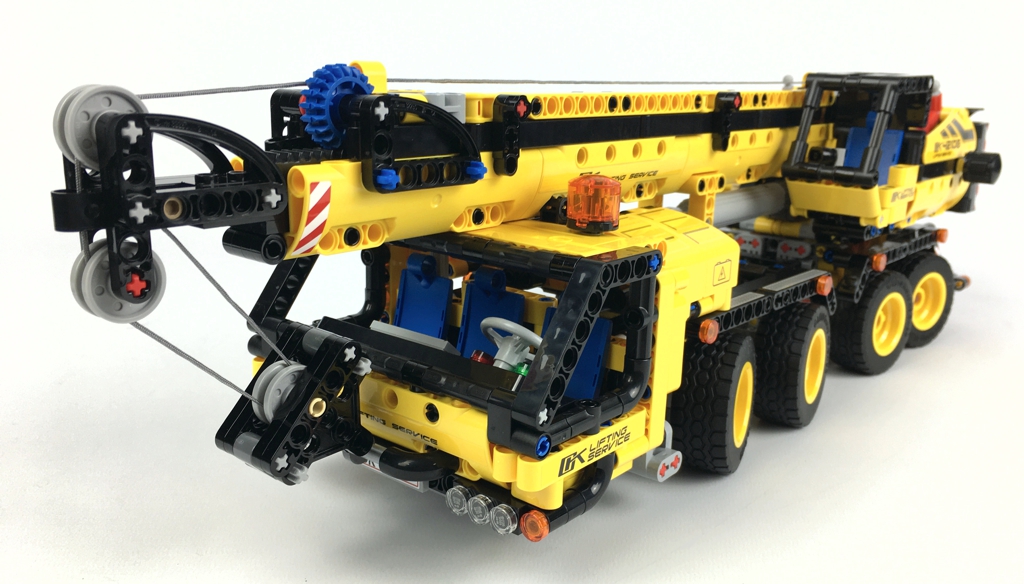 LEGO Technic 42108 Kran-LKW Mobiler Kran Kranwagen Baustellenfahrzeug Gelb 