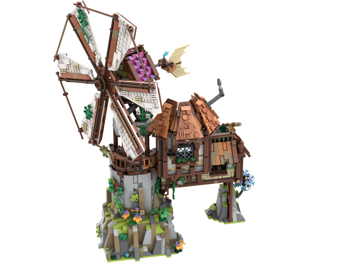 lego-ideas-the-mountain-windmill-hanwasyellowfirst-3 zusammengebaut.com