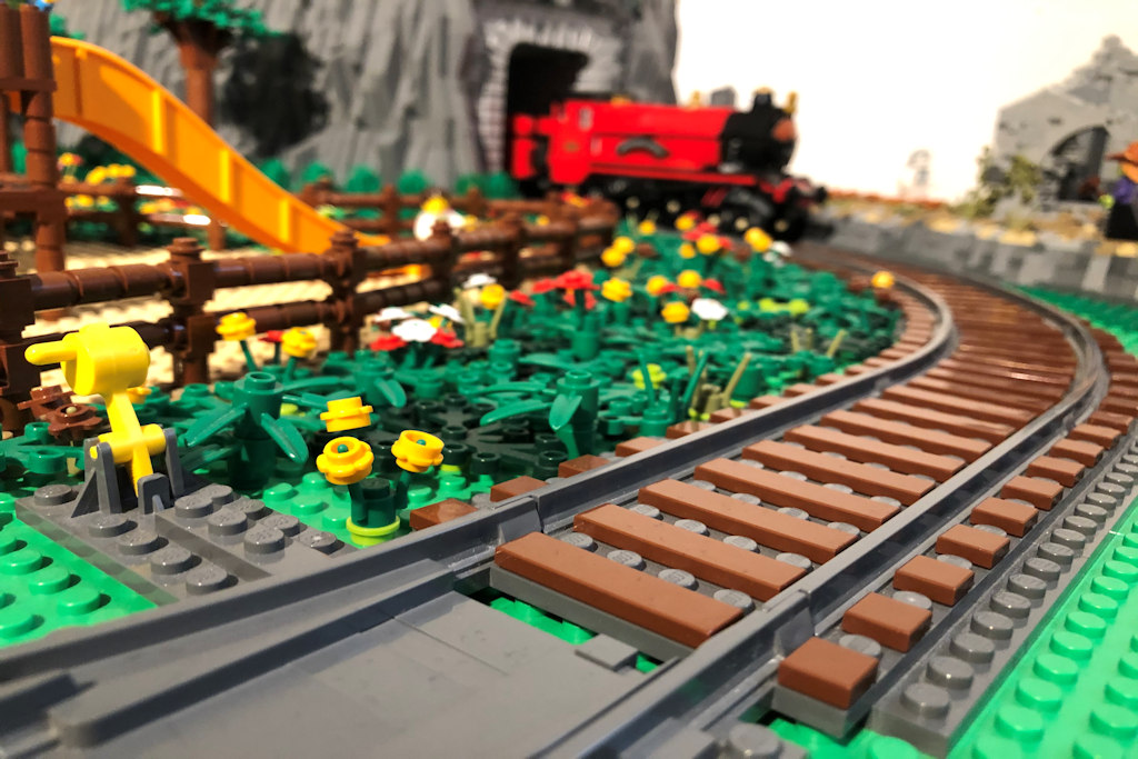 Lego® 1STK Schiene Gerade Gleis Eisenbahn Zug 2865 9V aufbereitet