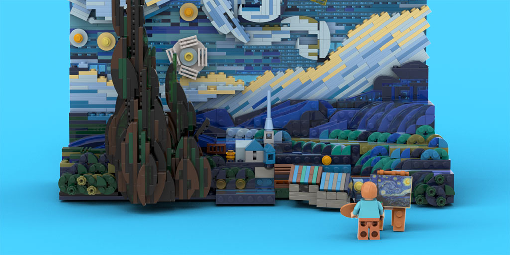 LEGO Starry Night by Legotruman