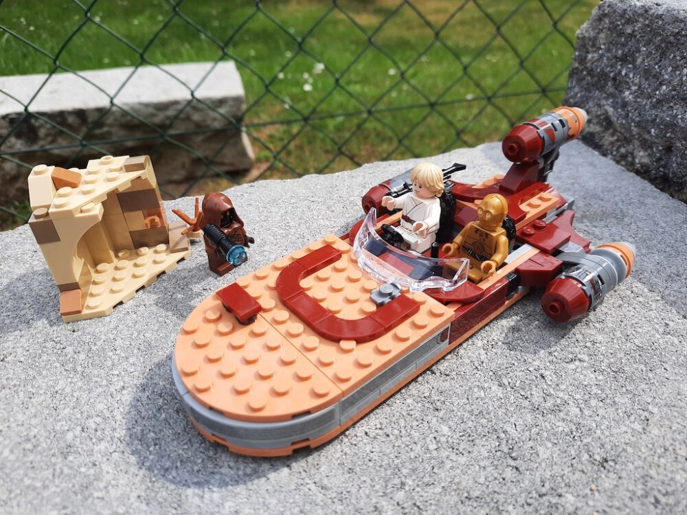 Star Wars 10911 Bausteine Sets Solo Landspeeder Brick Modellspielzeug für kinder 