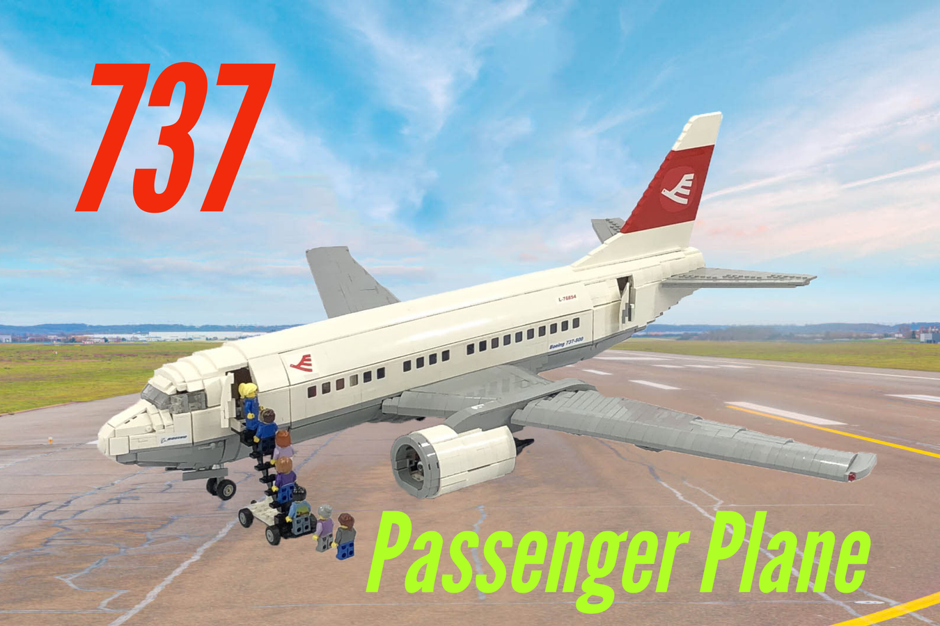 LEGO Ideas Boeing 737 Passenger Plane BigPlanes-Customs
