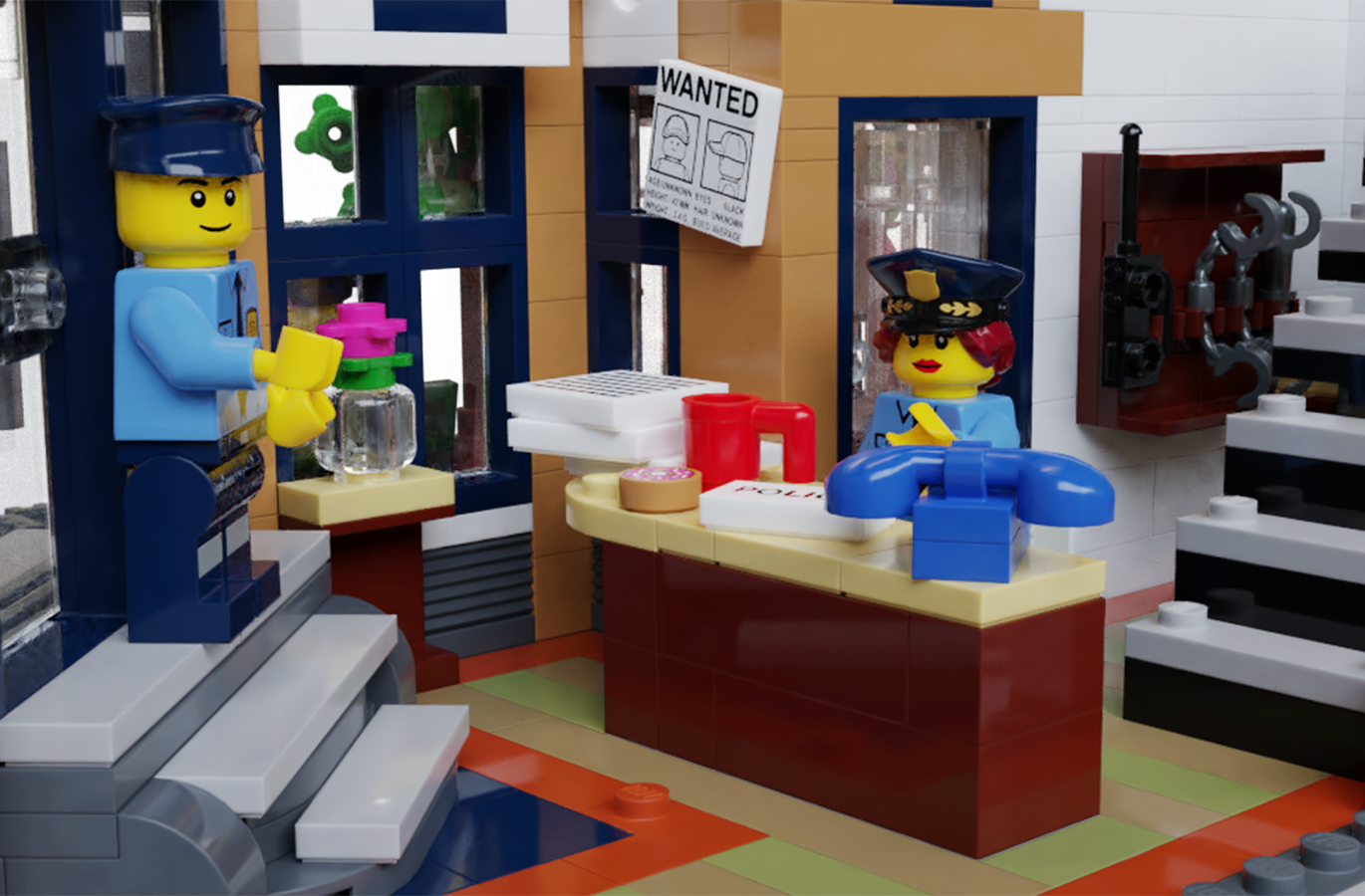 LEGO Ideas Brick Town Police Station Telefon