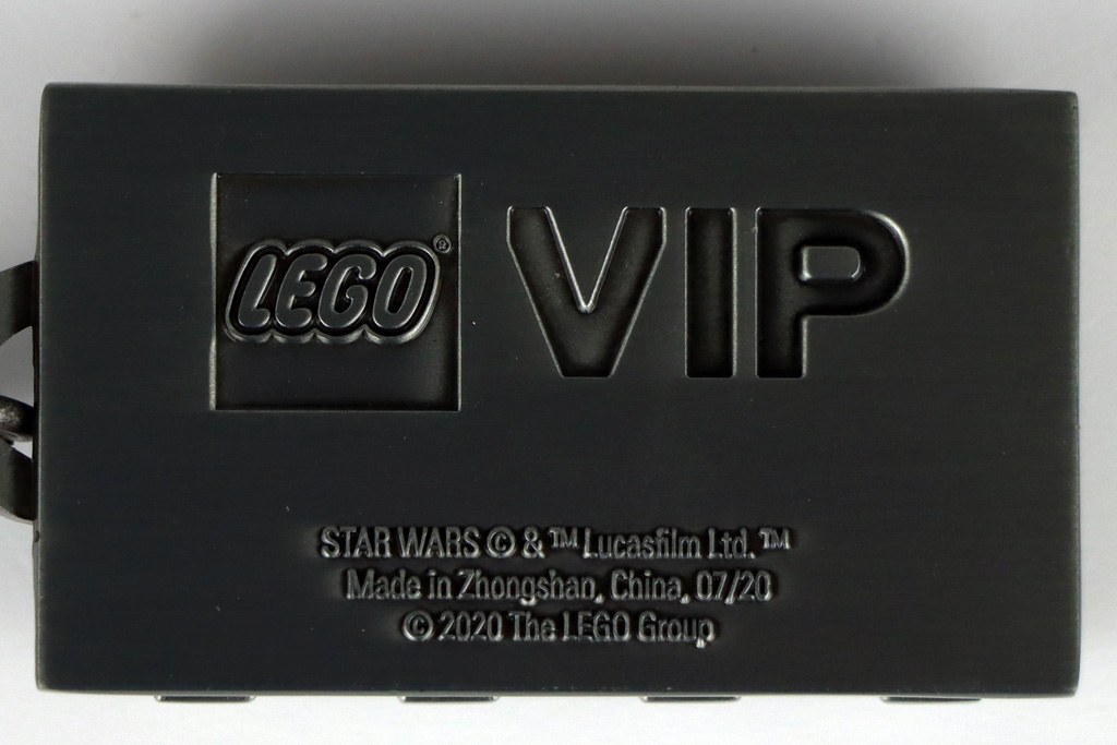 LEGO Star Wars Metallschlüsselanhänger 5006363 Han Solo Rückseite