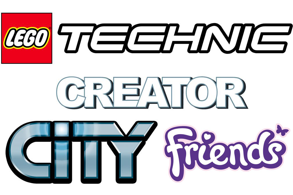 LEGO Technic, Creator, City und Friends Logo