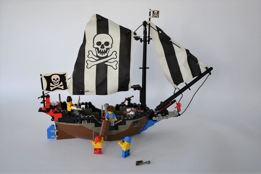 Ersatz Segel Set Weiß für Lego Schiff Set 6268 Renegade Runner, 1993 