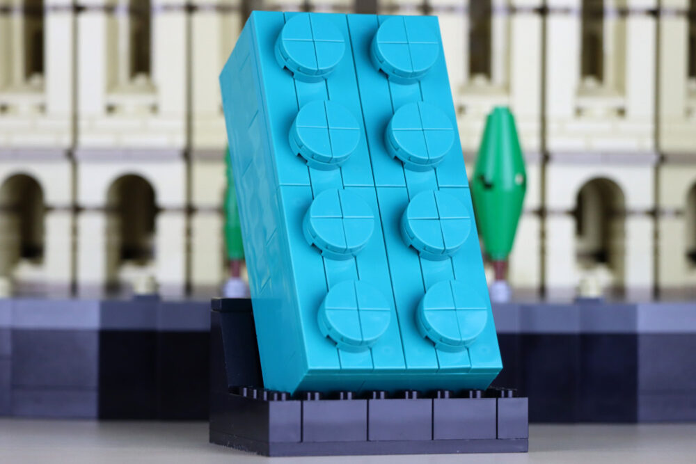 LEGO Gratis-Beigabe 2×4-Baustein in Türkis