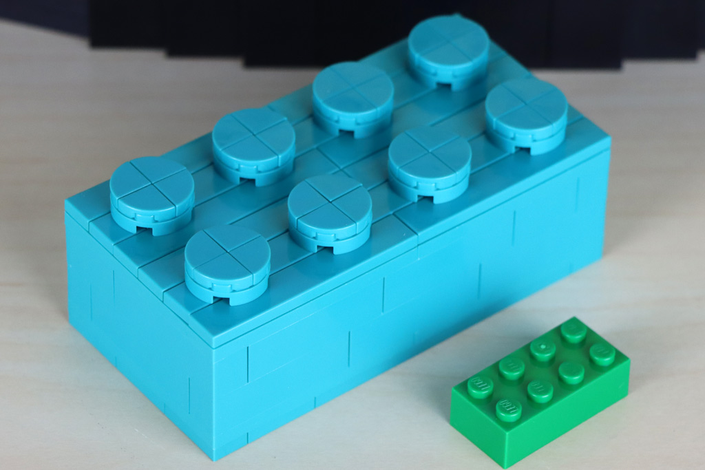 LEGO Gratis-Beigabe 2×4-Baustein in Türkis