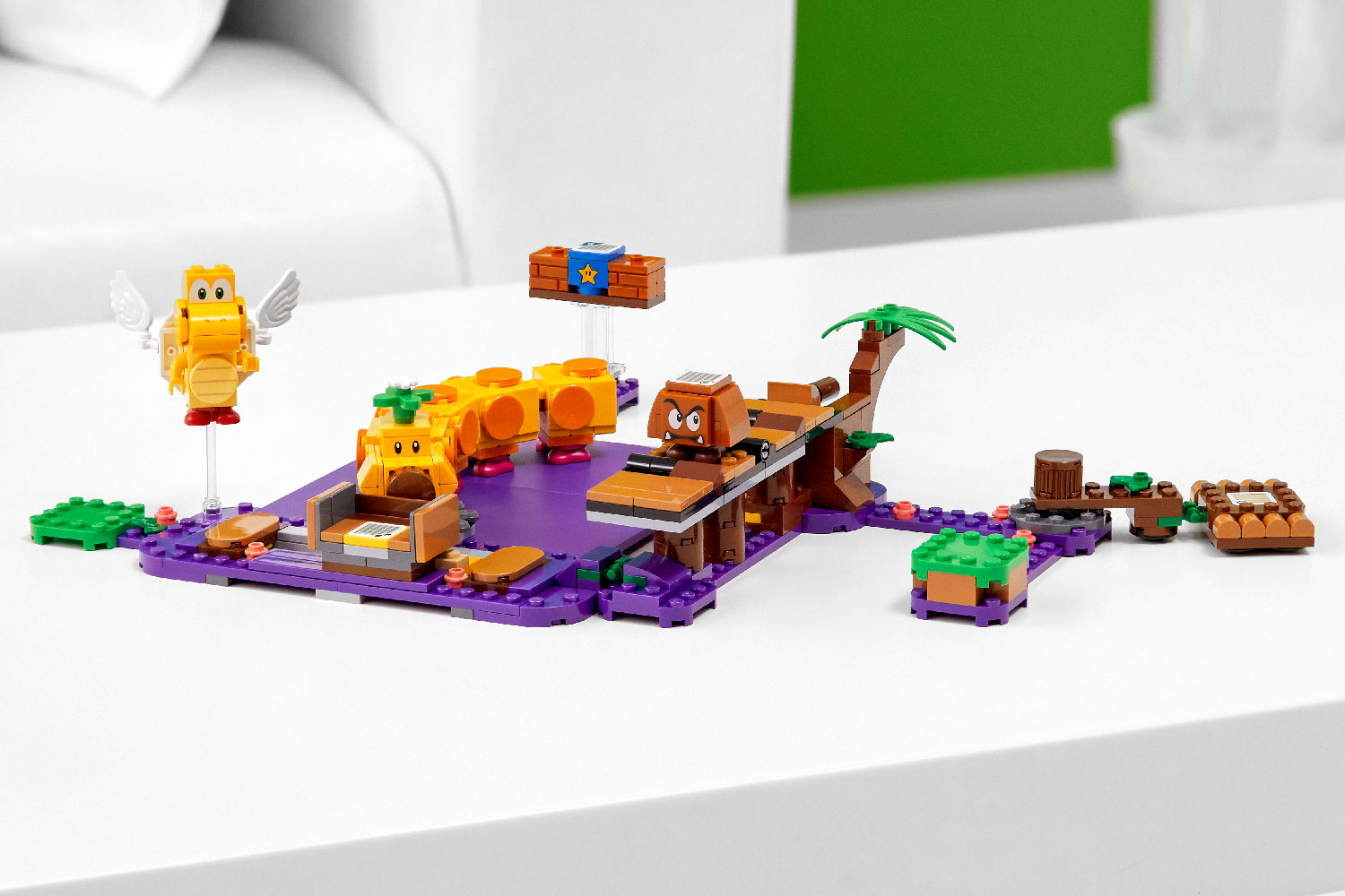 LEGO Super Mario 71383 Wiggler’s Poison Swamp Expansion Set