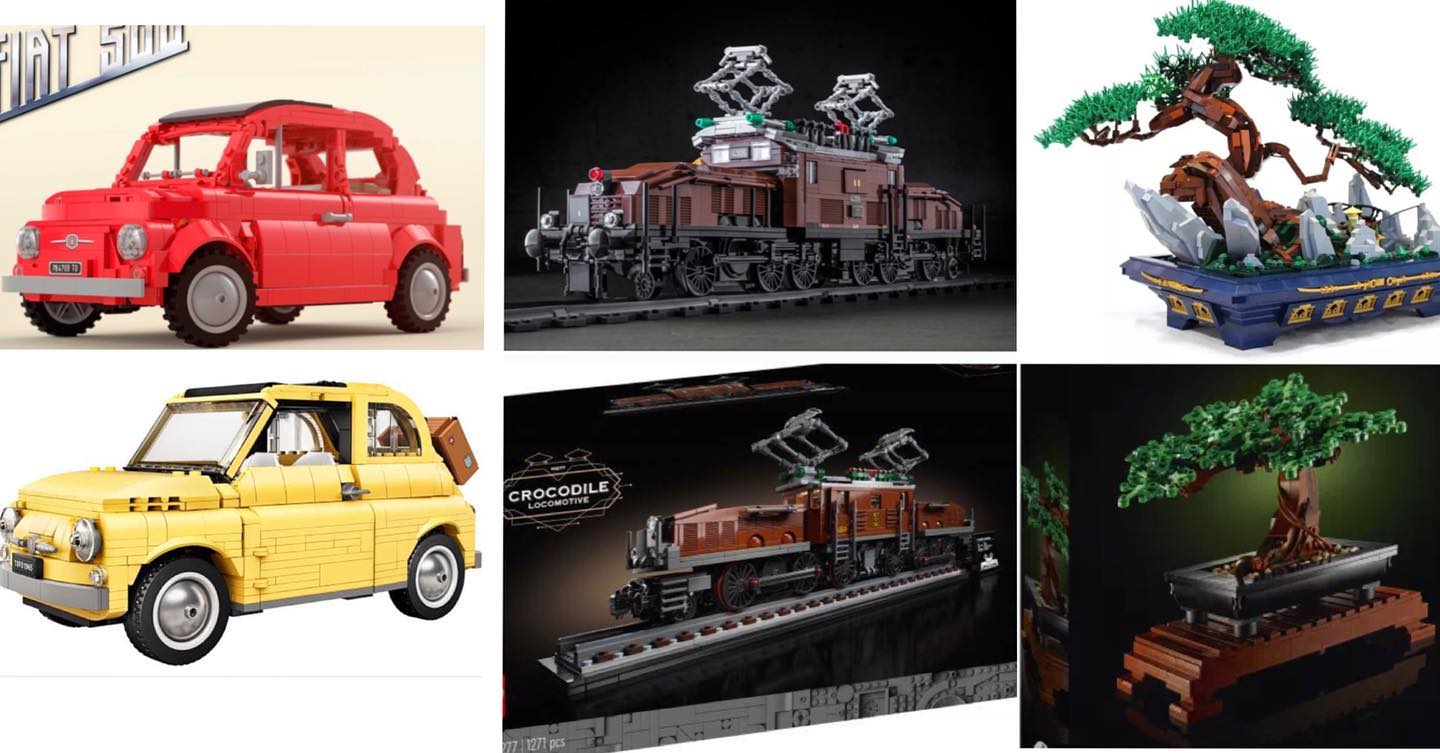 Vergleich: Ideas Projekte und LEGO Sets