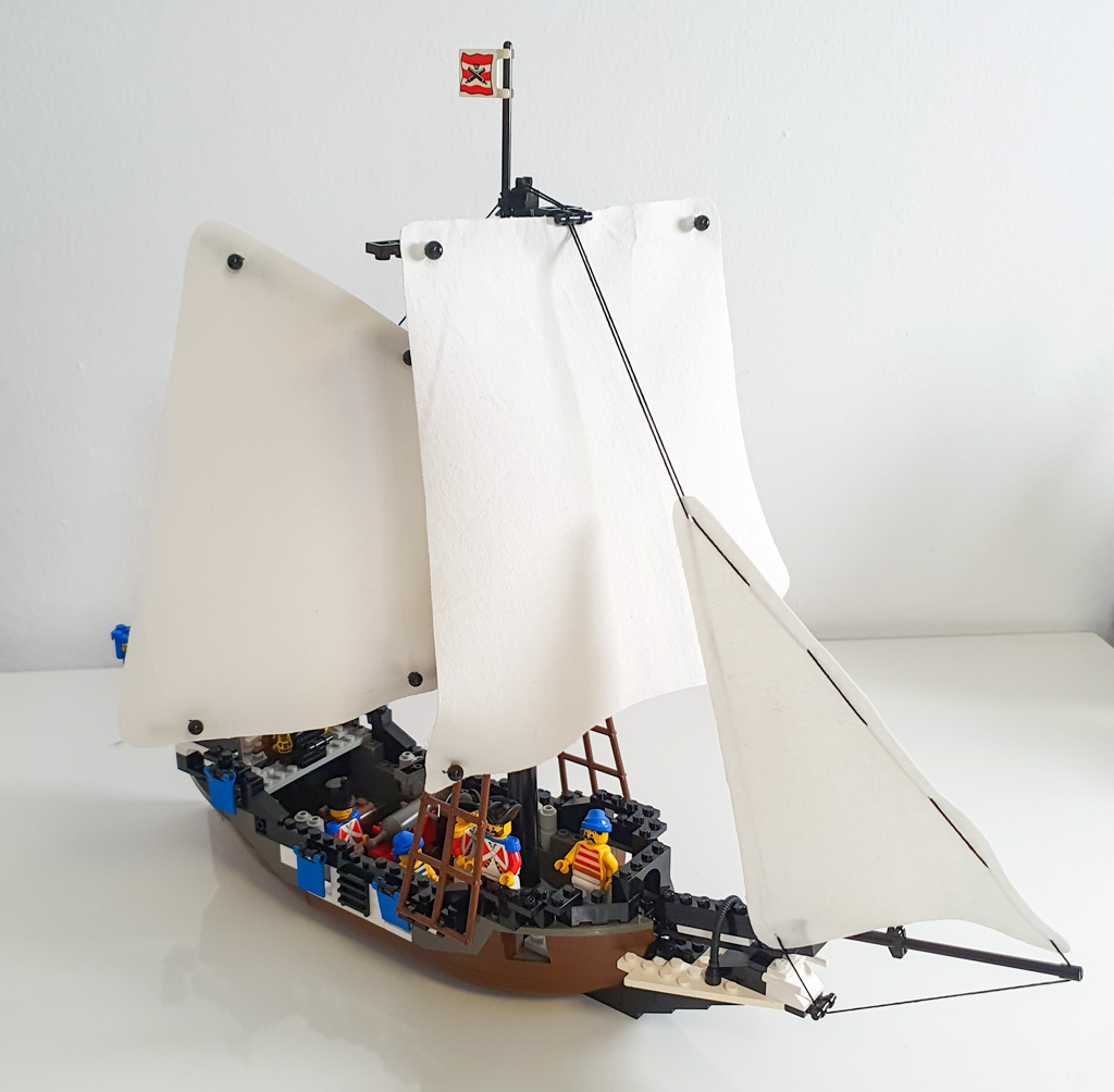Abdeckung für Planwagen und Flaggen-Banner Lego Segel 