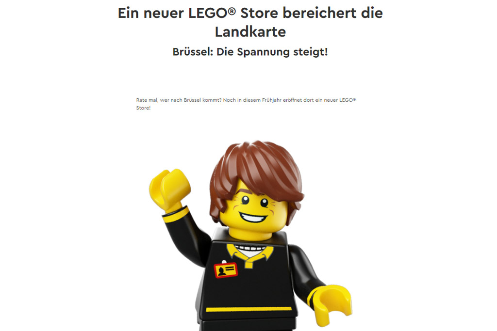 Erster LEGO Store in Brüssel