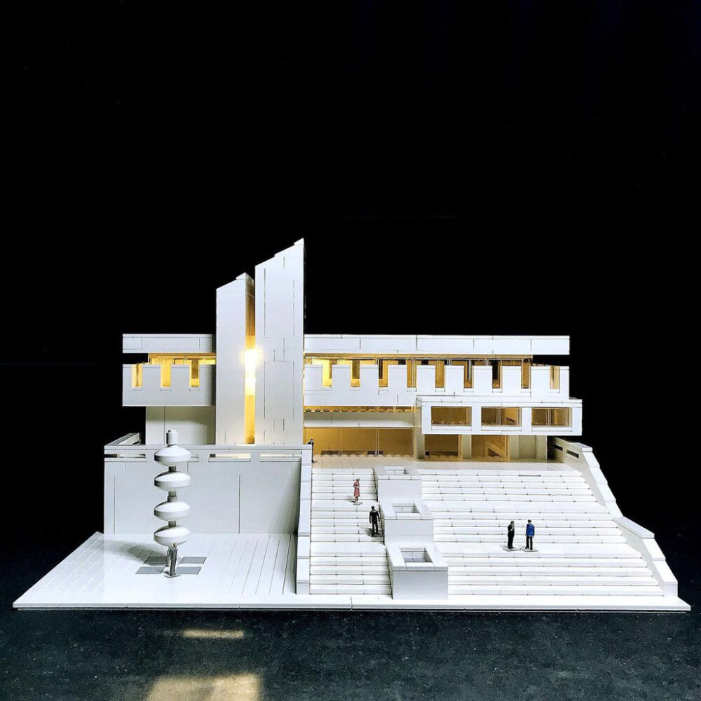 Modell von lego_tonic in Anlehung an die chang ching yu memorial library
