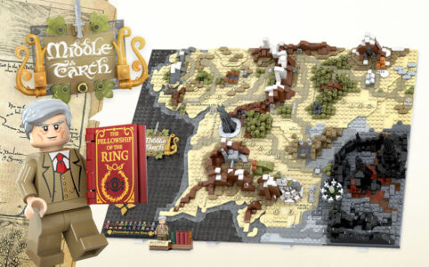 LEGO Ideas Entwurf Map of Middle-Earth von Artem Biziaev