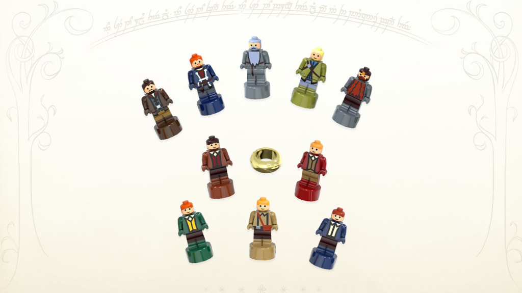 LEGO Ideas Entwurf Map of Middle-Earth von Artem Biziaev die Microscale Figuren