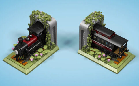LEGO Ideas Train Bookends