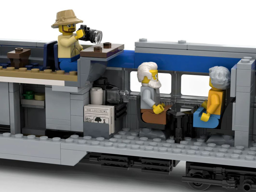 LEGO Ideas Via Rail Canada The Canadian Entwurf von NickLafreniere1 Beste Aussicht aus dem Kuppelwagen