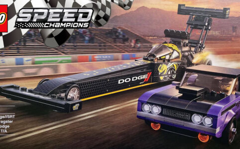 LEGO Speed Champions 76904 Mopar Dodge/SRT Top Fuel Dragster & 1970 Dodge Challenger T/A