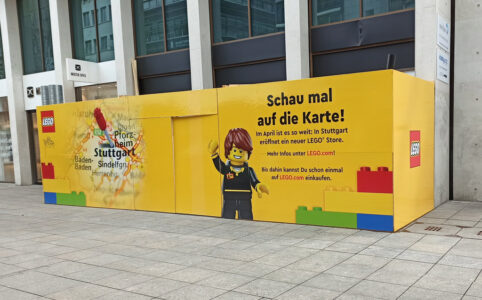 LEGO Store Stuttgart: Bauzaun