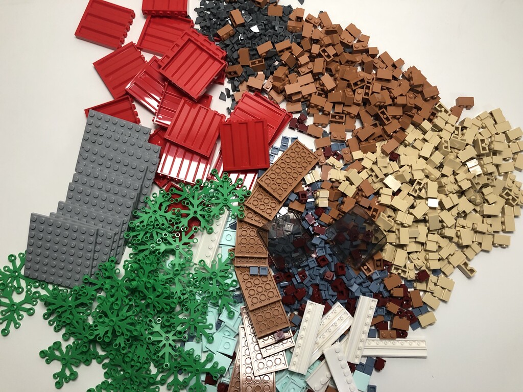 Viele Einzelsteine aus der Pick a Brick-Wand im LEGO Store Köln