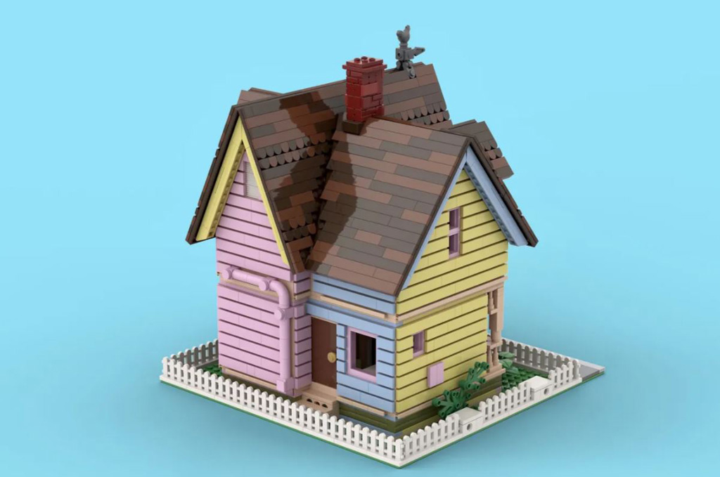 LEGO Ideas Carls House von Yang Yang Die Rückansicht