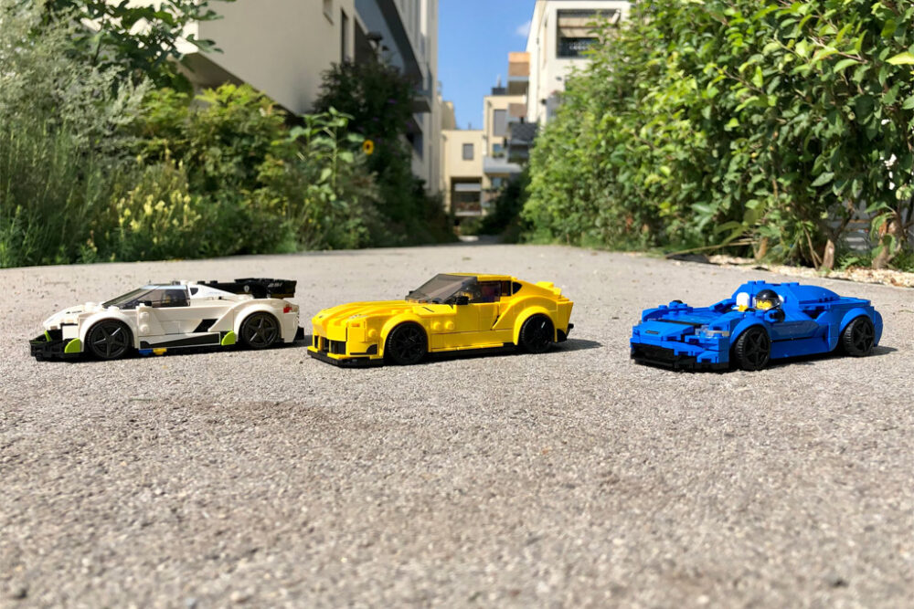 LEGO Speed Champions 76900 Koenigsegg Jesko, 76901 Toyota GR Supra und 76902 McLaren Elva