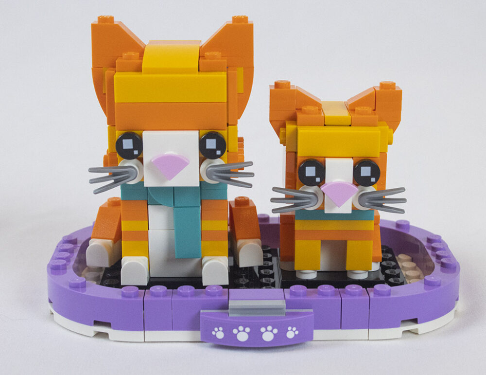 LEGO BrickHeadz 40480 Rot getigerte Katzen im Review: Miau-Miau ...