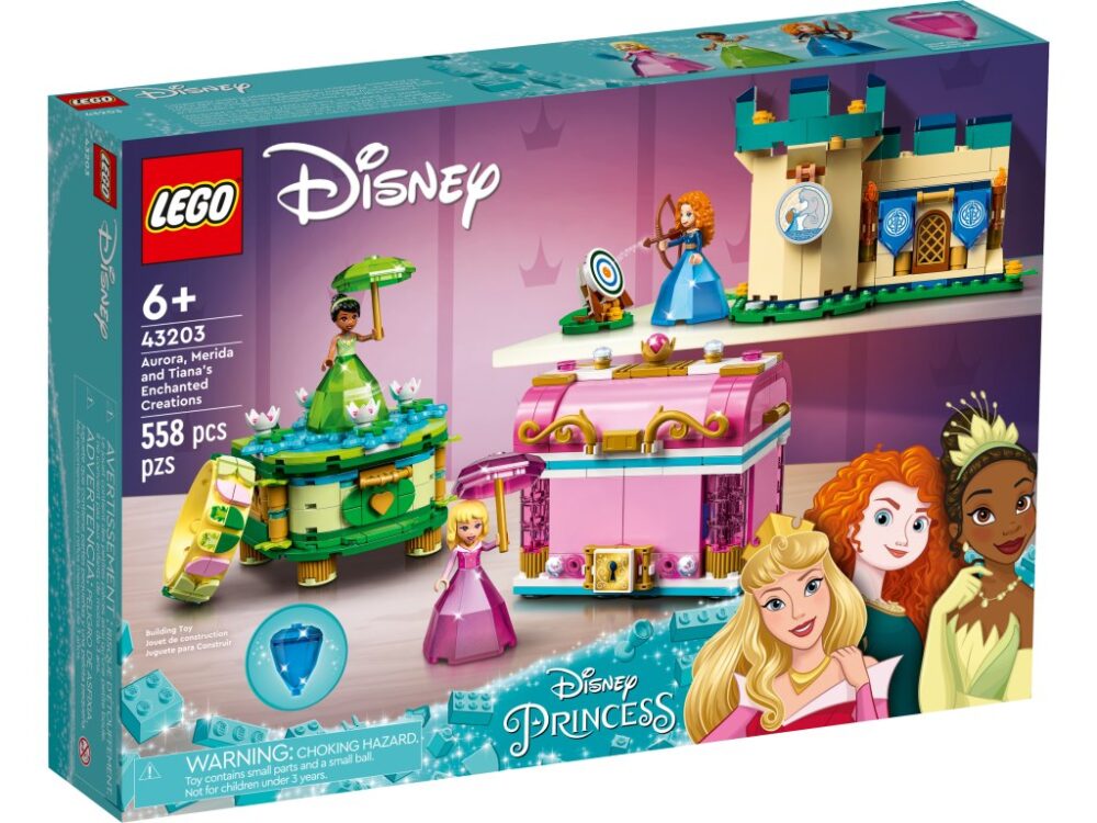 LEGO Disney 43203 uroras, Meridas und Tianas Zauberwerke
