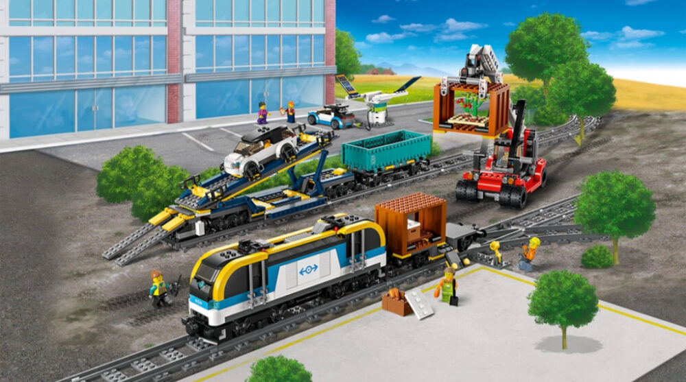 Eisenbahn kompatibel mit Lego Kurve City Zug Weiche Schienen Gerade 