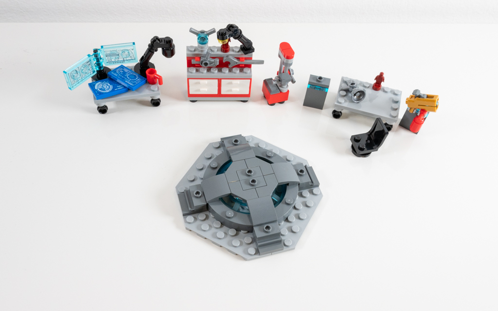 LEGO Marvel 76216 Iron Werkstatt im zusammengebaut | Review! Mans