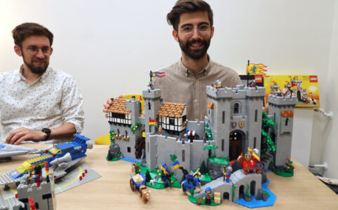 LEGO Senior Designer Mike Psiaki und Milan Madge
