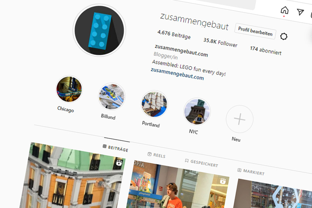 Zusammengebaut bei Instagram